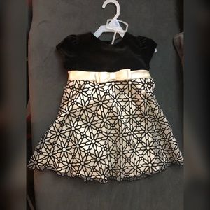 Black & gold dress for little girls